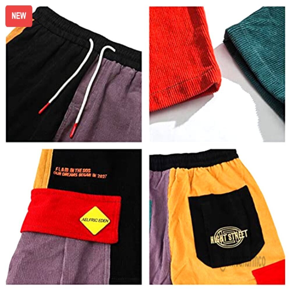 Corduroy Cargo Jogger Pants with Multi-Pockets, Adjustable Drawstring Waist - Picture 6 of 6